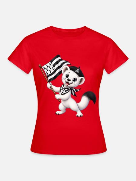 Hermine als Kind - Frauen T-Shirt - Rot