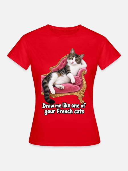 Zeichne mich - Frauen T-Shirt - Rot