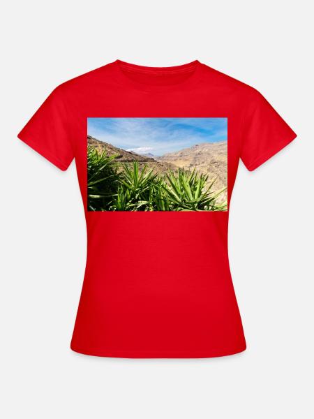 Gran Canaria Berglandschaft - Frauen T-Shirt - Rot