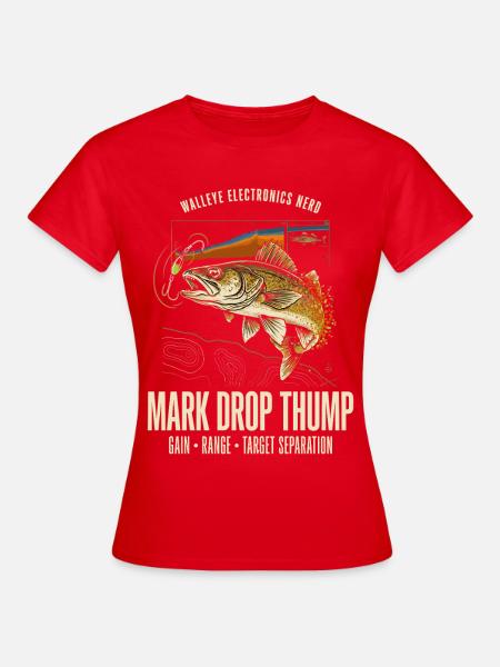 Mark Drop Thump Bass-Art - Frauen T-Shirt - Rot
