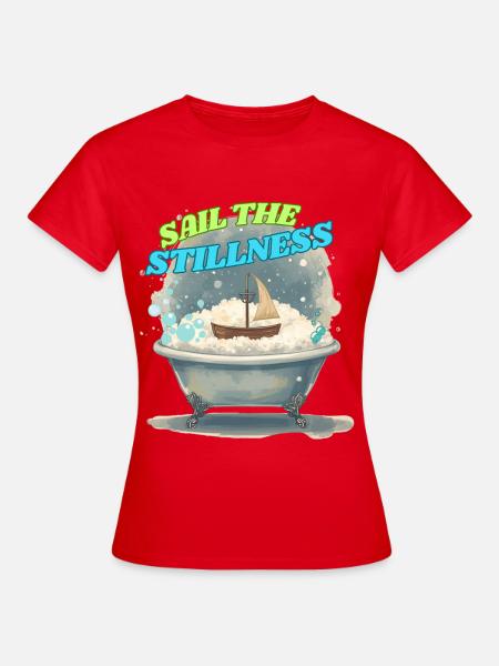 Segel der Stille - Frauen T-Shirt - Rot