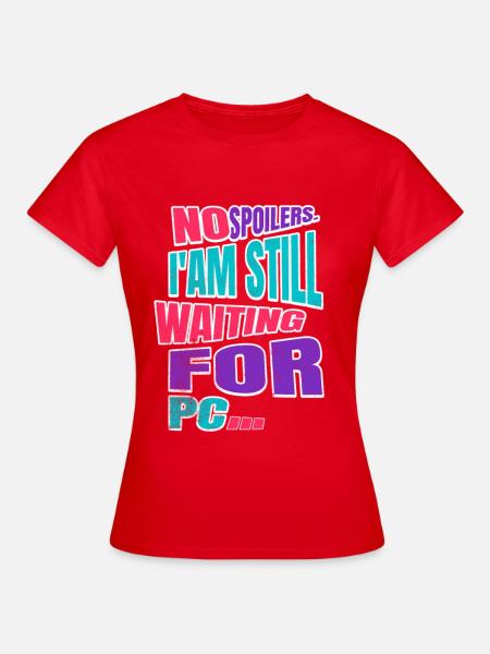 No Spoilers PC Gamer Retro - Frauen T-Shirt - Rot
