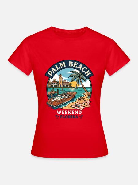 Palm Beach Wochenende - Frauen T-Shirt - Rot