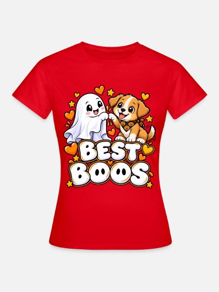Beste Buds Hund und Geist - Frauen T-Shirt - Rot