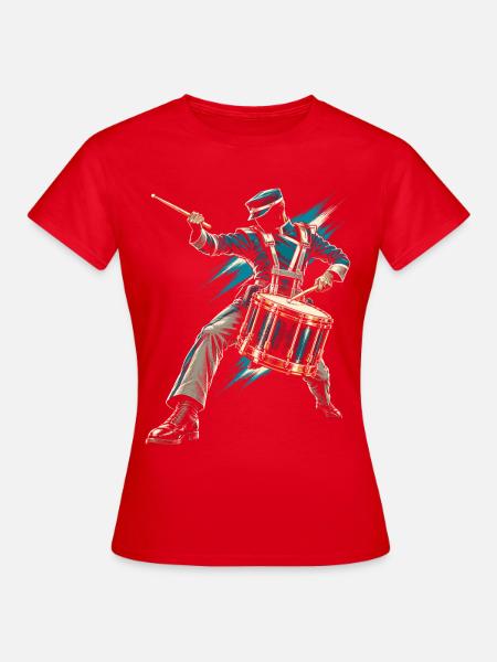 Drum Corps Spielmannszug - Frauen T-Shirt - Rot