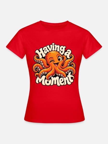KRAKE - Frauen T-Shirt - Rot