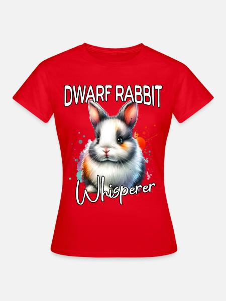 Zwergkaninchen Flüsterer - Frauen T-Shirt - Rot
