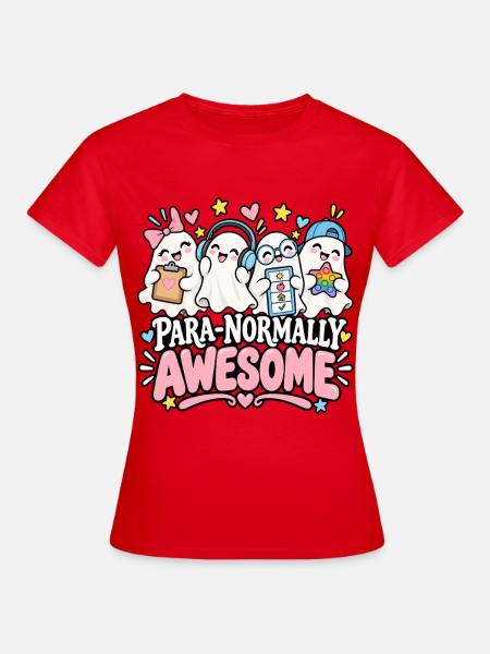 Para-Normally Awesome Geistercrew - Frauen T-Shirt - Rot