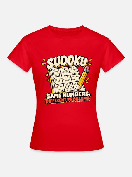 Sudoku - Frauen T-Shirt - Rot