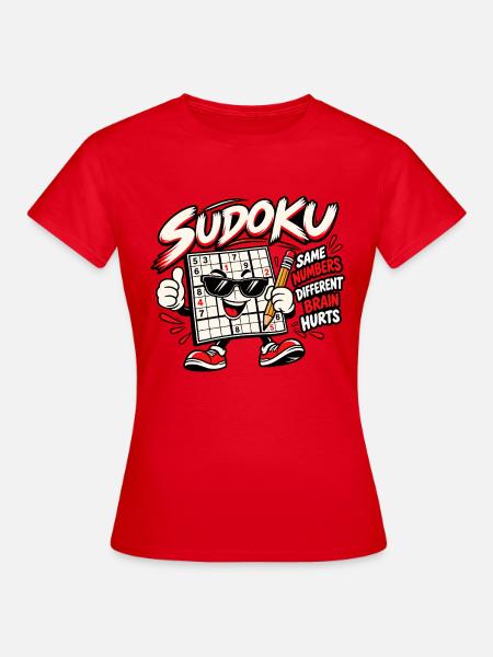 Sudoku - Frauen T-Shirt - Rot