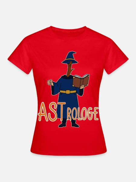 Astrologe Wortwitz - Frauen T-Shirt - Rot
