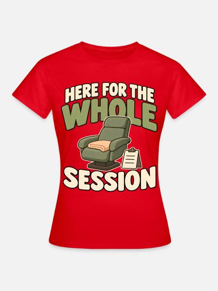 Dialysepflege mit Sessel und Klemmbrett - Frauen T-Shirt - Rot