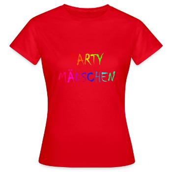 fête de fête - T-shirt Femme - rouge - Devant - AI Model Female 172 dark (172cm)