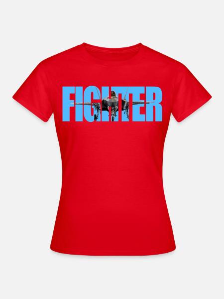 Fighter F-35 Lightning II - Frauen T-Shirt - Rot