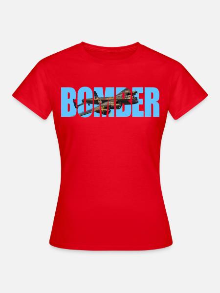 Bomber Avro Lancaster - Frauen T-Shirt - Rot