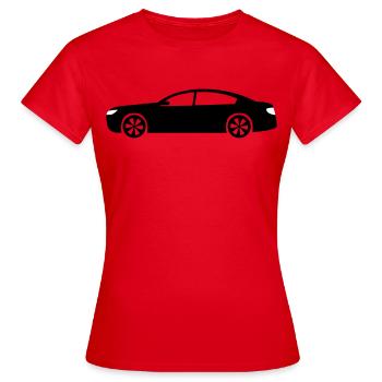 Voiture - T-shirt Femme - rouge - Devant - AI Model Female 172 dark (172cm)