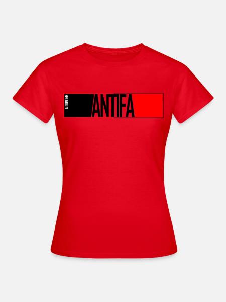 Autonome Antifa - Frauen T-Shirt - Rot