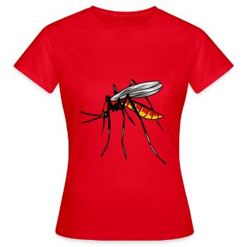 Insekt Blutsauger Insekten Moskito Mücke Schädling - Frauen T-Shirt - Rot - Vorne - AI Model Female 172 dark (172cm)