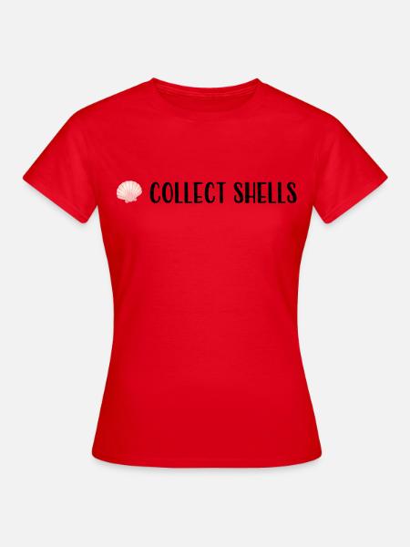 collect shells - Muschel statement shirt - Frauen T-Shirt - Rot