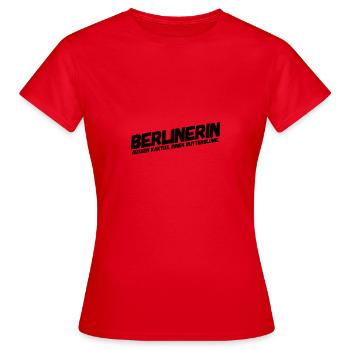 berlinois - T-shirt Femme - rouge - Devant - AI Model Female 172 dark (172cm)