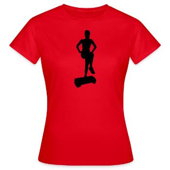 Aerobic - Frauen T-Shirt - Rot - Vorne - AI Model Female 172 dark (172cm)