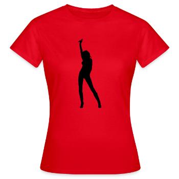 Silhouette silhouette silhouette - T-shirt Femme - rouge - Devant - AI Model Female 172 dark (172cm)