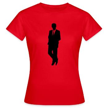 Business - Frauen T-Shirt - Rot - Vorne - AI Model Female 172 dark (172cm)