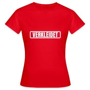 Carnaval déguisé - T-shirt Femme - rouge - Devant - AI Model Female 172 dark (172cm)