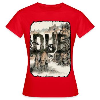 Dub Asian Reggae - Women's T-Shirt - red - Front - AI Model Female 172 dark (172cm)