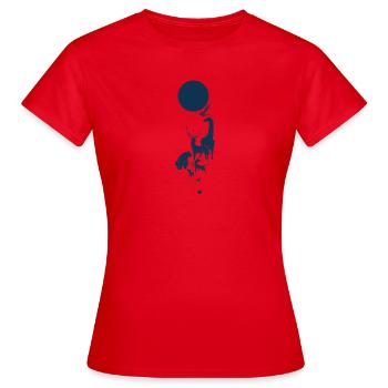 Die Befreiung - Einzigartige Geschenk Idee - blau - Frauen T-Shirt - Rot - Vorne - AI Model Female 172 dark (172cm)