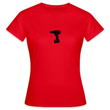 Akkuschrauber - Frauen T-Shirt - Rot - Vorne - AI Model Female 172 dark (172cm)