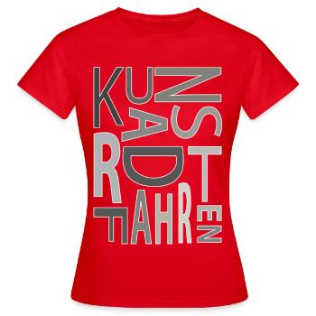 Kunstrad, Kunstradfahren, Hallenradsport - Frauen T-Shirt - Rot - Vorne - AI Model Female 172 dark (172cm)