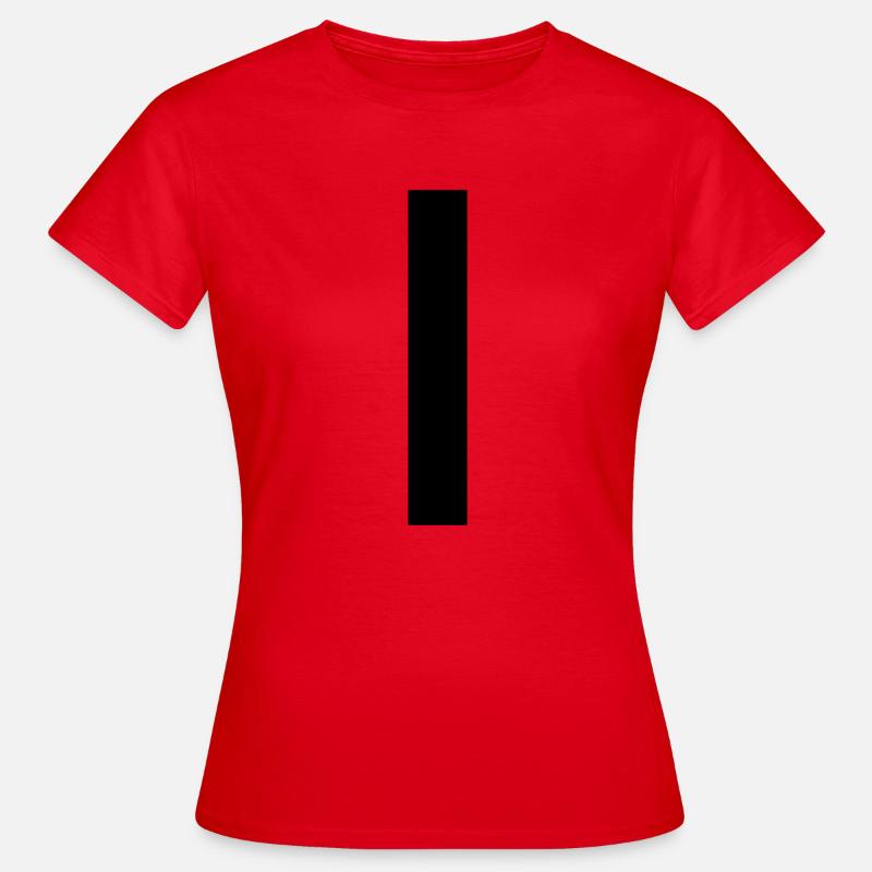 VERTICAL LINE - STRIPE - Women's T-Shirt - red