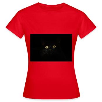 cat's-eye - Women's T-Shirt - red - Front - AI Model Female 172 dark (172cm)