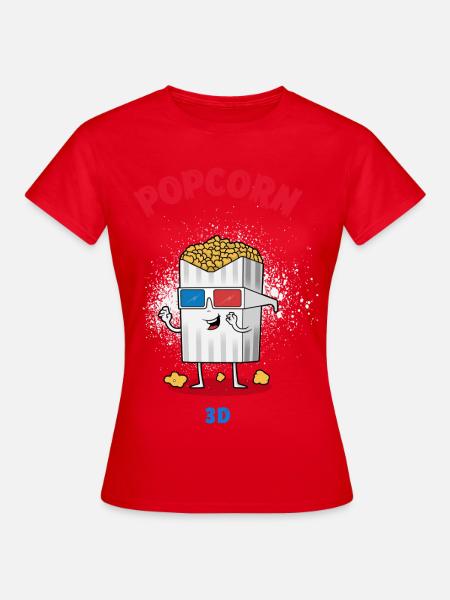 Popcorn - Frauen T-Shirt - Rot