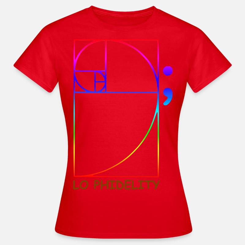 Lo Phidelity - Maglietta da donna - rosso