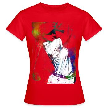 Golfspieler #golf - Frauen T-Shirt - Rot - Vorne - AI Model Female 172 dark (172cm)