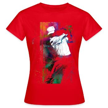 Golfspieler #golf - Frauen T-Shirt - Rot - Vorne - AI Model Female 172 dark (172cm)