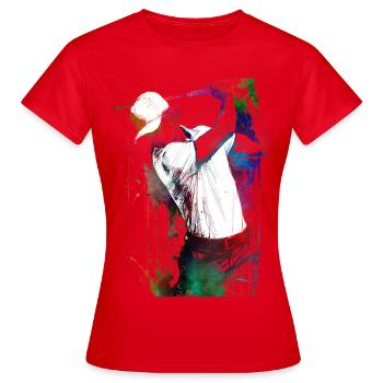 Golfspieler #golf - Frauen T-Shirt - Rot - Vorne - AI Model Female 172 dark (172cm)