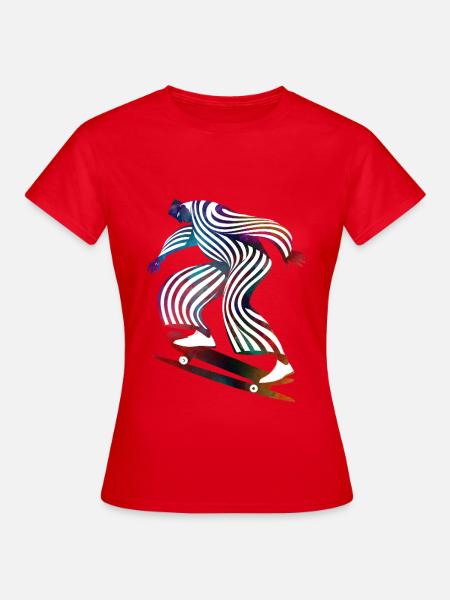 Skateboarder - Frauen T-Shirt - Rot