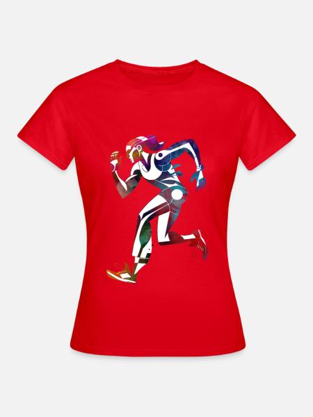 Läufer - Frauen T-Shirt - Rot