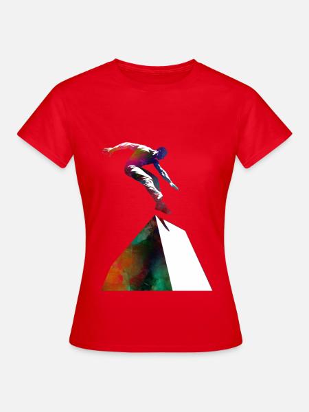 Parkour-Sportkunst - Frauen T-Shirt - Rot