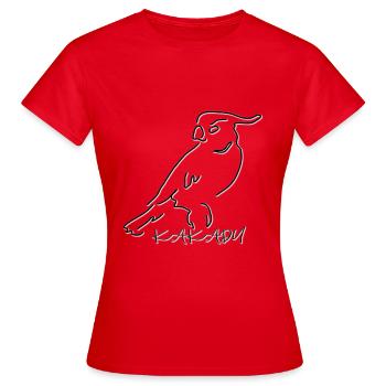 KAKADU Silhouette - Frauen T-Shirt - Rot - Vorne - AI Model Female 172 dark (172cm)