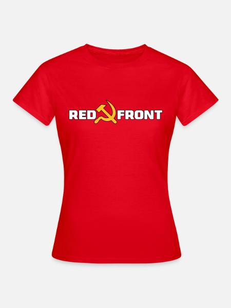 Front rouge - marteau et faucille - T-shirt Femme - rouge