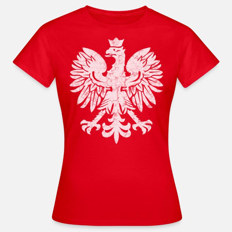 Polish Flag Eagle - Women's T-Shirt - red