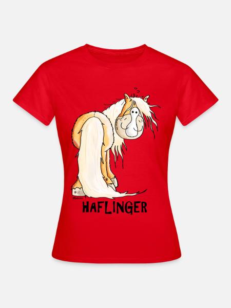 Happy Haflinger - Frauen T-Shirt - Rot