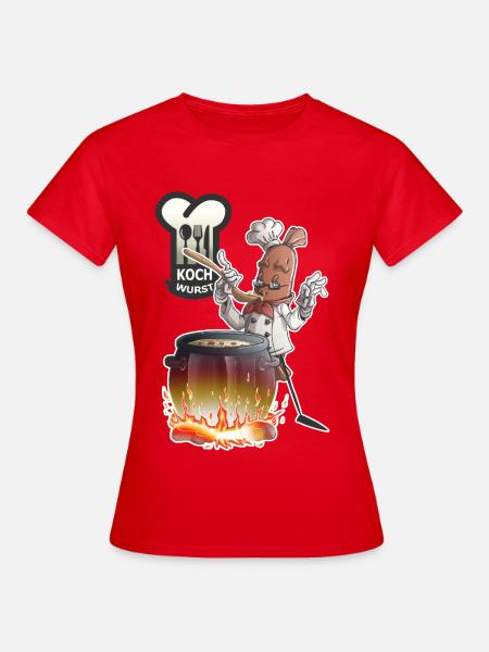 Kochwurst - Frauen T-Shirt - Rot