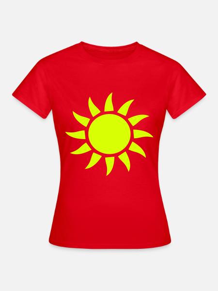 Sonnenshirt - Frauen T-Shirt - Rot