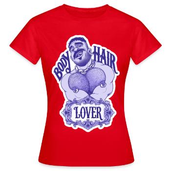 Haarliebhaber - Frauen T-Shirt - Rot - Vorne - AI Model Female 172 dark (172cm)