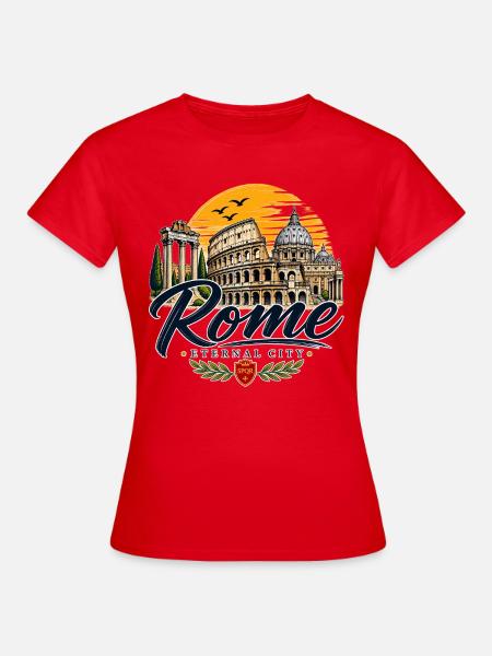 Rom – Eternal City - Frauen T-Shirt - Rot